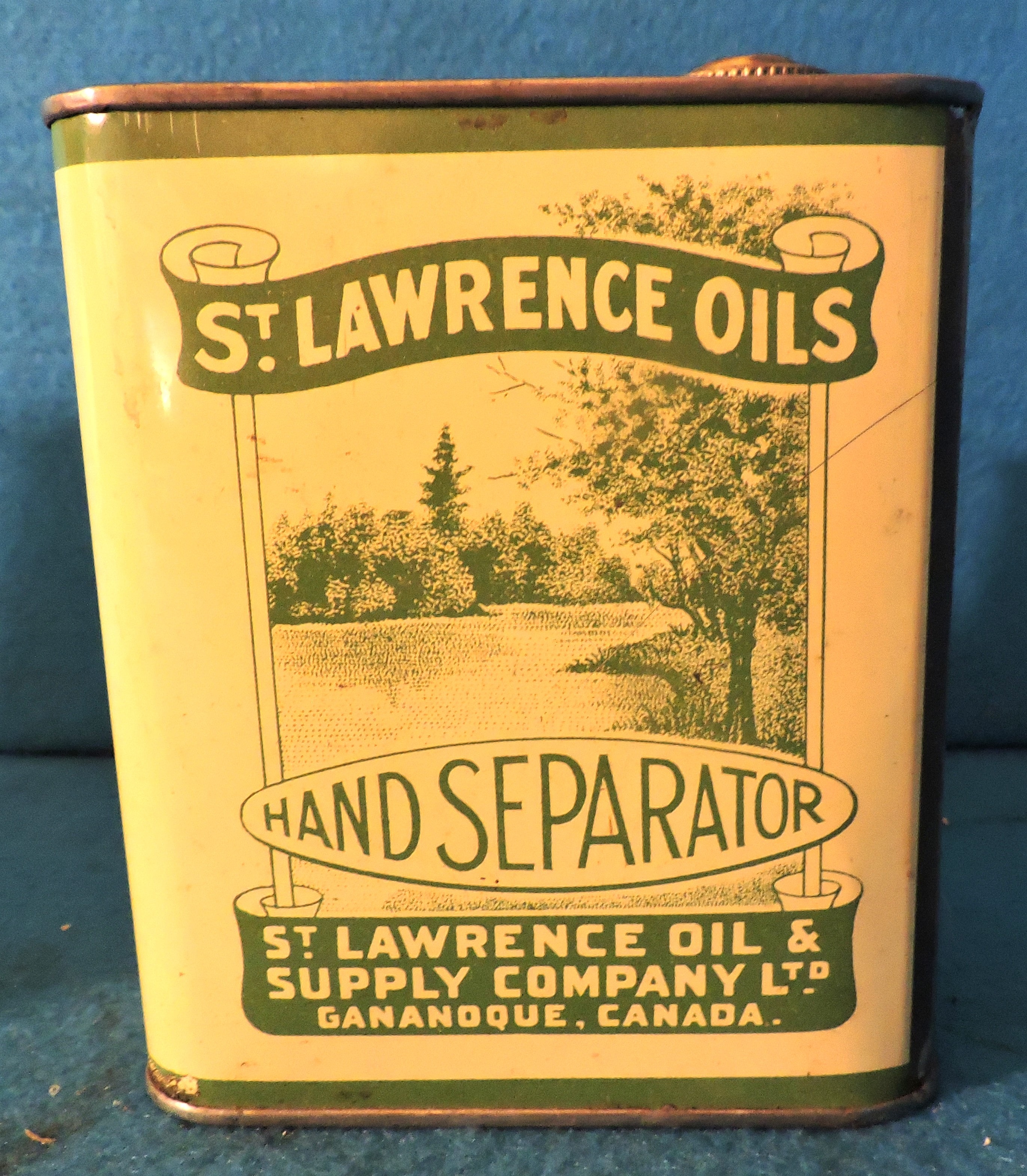 St. Lawrence Oils Hand Separator Tin
